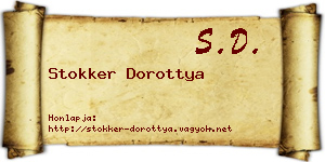 Stokker Dorottya névjegykártya